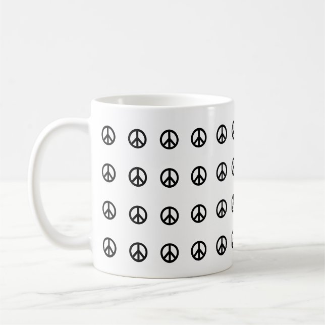 Peace Sign Symbol Coffee Mug (Left)