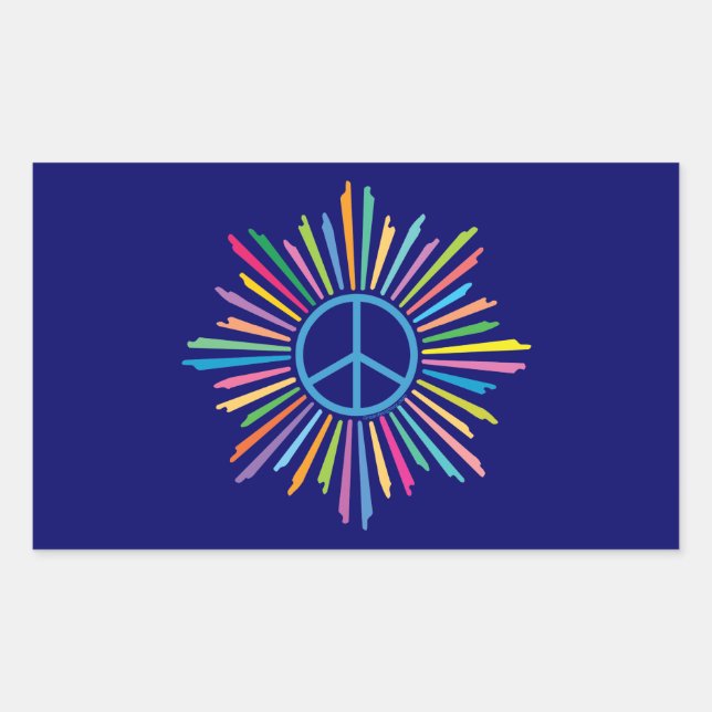 Peace Sign Symbol Sticker (Front)