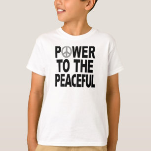Peace Sign T-Shirt - "Power to the Peaceful"