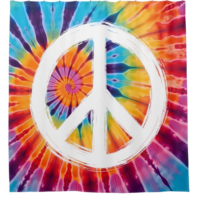 Peace Sign Tie-Dye  (Front)