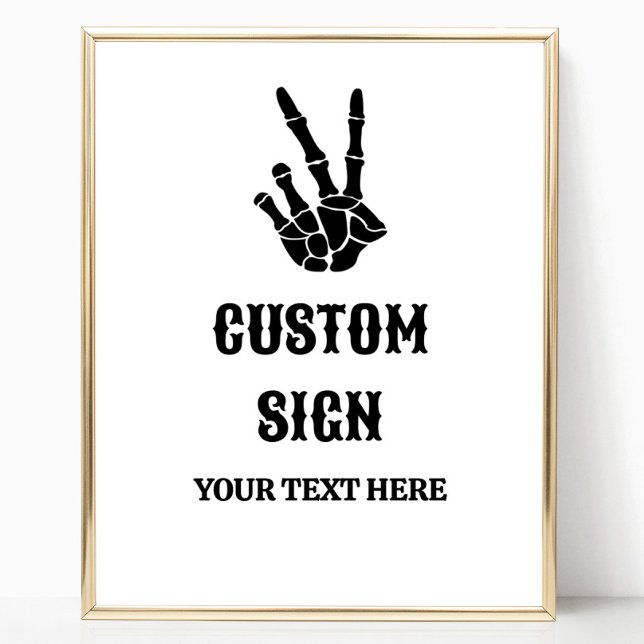 Peace Sign Till Death Do Us Party Custom Sign (Creator Uploaded)