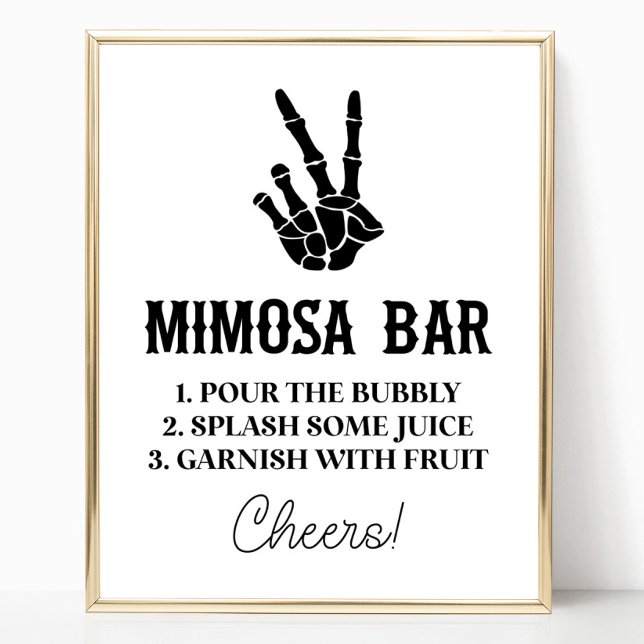 Peace Sign Till Death Do Us Party Mimosa Bar Sign (Creator Uploaded)