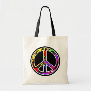 Peace Sign Tote Bag