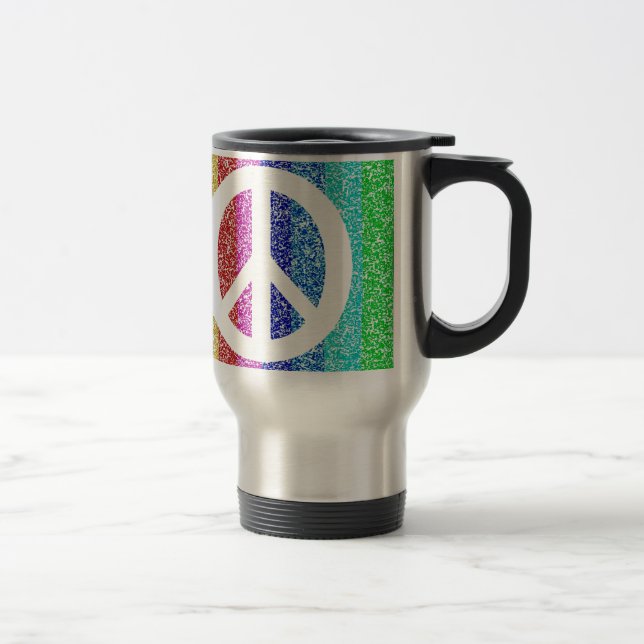 Peace Sign Travel Mug (Right)
