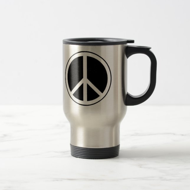 Peace Sign Travel Mug (Right)