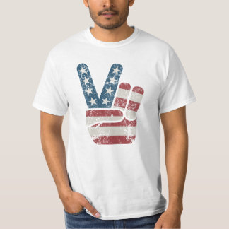 Peace Sign USA Vintage T-Shirt