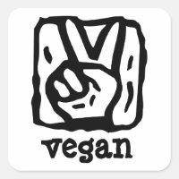 Peace Sign V for Vegan