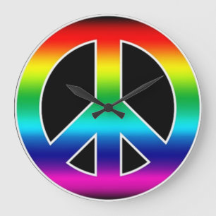 Peace Sign Wall Clock