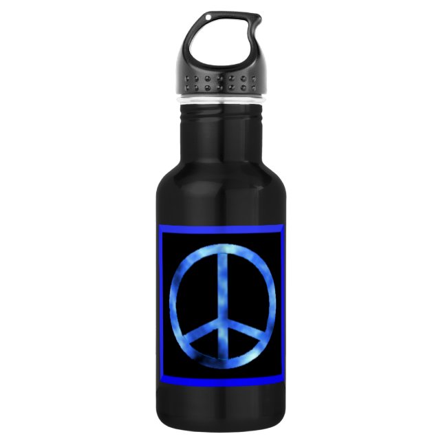 Peace Sign Water Bottle (Front)