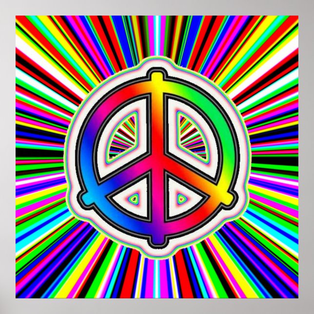 Peace Sign with Supernova Background (Front)