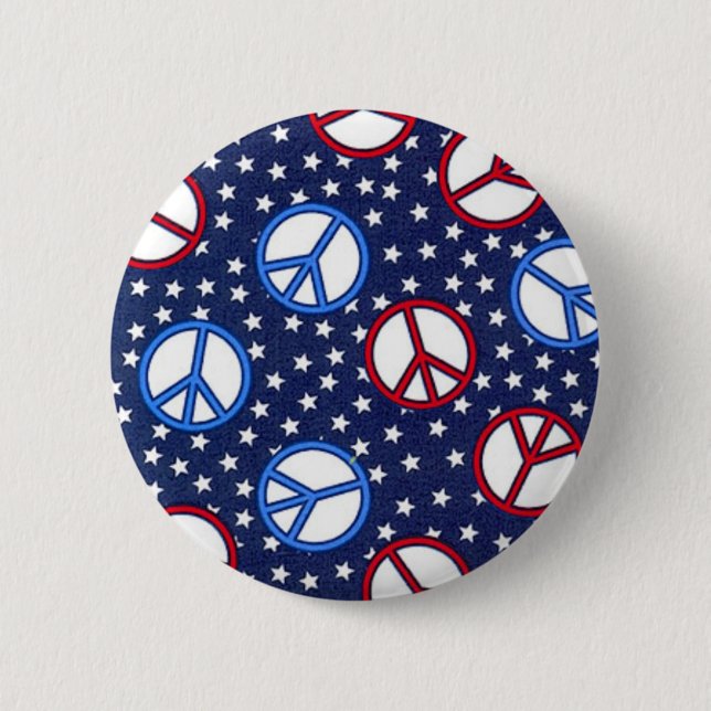Peace Signs 2 Inch Round Button (Front)