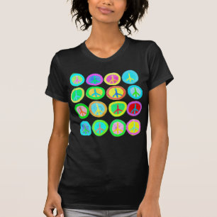 Peace Signs Abstract Art to Wear T-Shirt