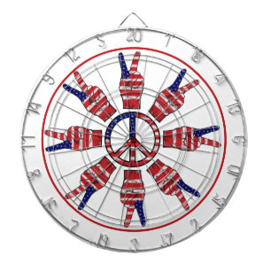 Peace Signs Dartboard