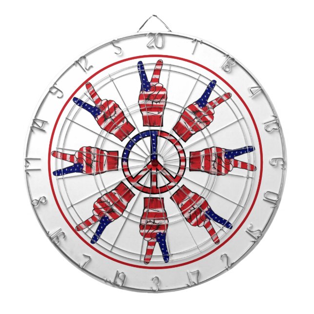 Peace Signs Dartboard (Front)
