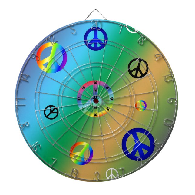 Peace Signs Dartboard (Front)