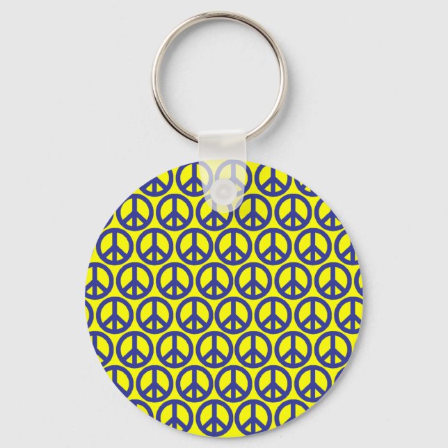 Peace Signs Keychain (Front)