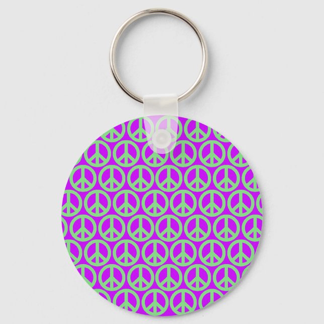 Peace Signs Keychain (Front)