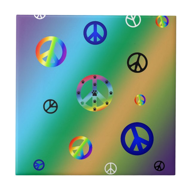 Peace Signs Tile (Front)