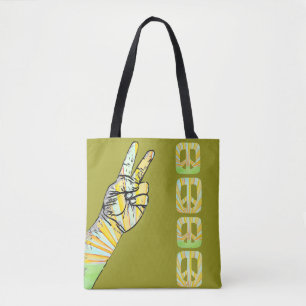 Peace Signs Tote Bag