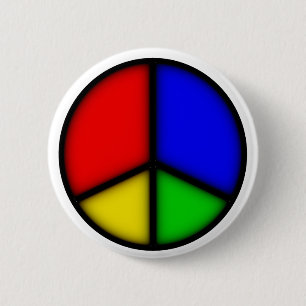 peace simple 2 inch round button