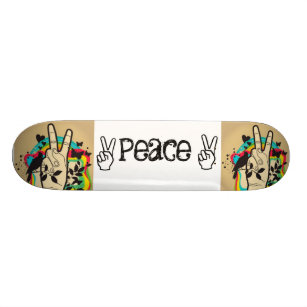peace skateboard