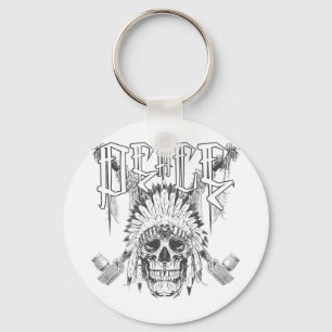 Peace Skull Keychain