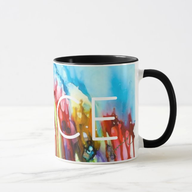 Peace Sobbing Universe Lovitude Mug (Right)