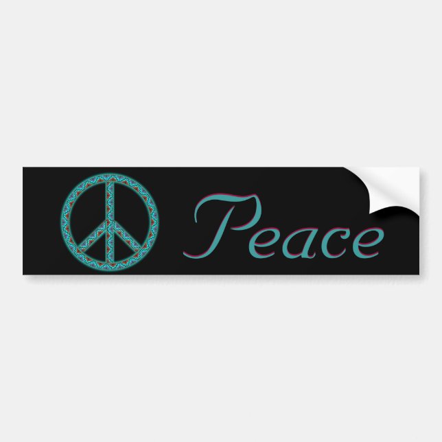 Peace Southwest Blk2 Bumper Sticker (Front)