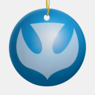 Peace spiritual symbol ceramic ornament