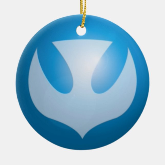 Peace spiritual symbol ceramic ornament (Front)