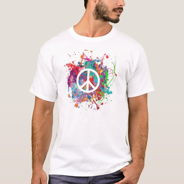 Peace Splatter T-Shirt (Front)