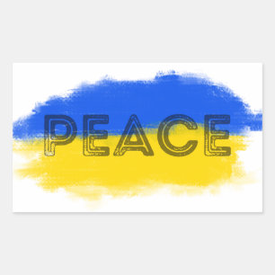 PEACE Stand with Ukraine Freedom for Ukrainian Sticker