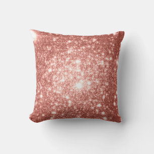 Peace Stars Astral Glitter Throw Pillow