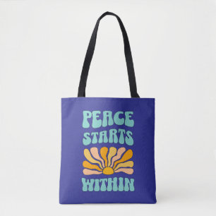 Peace Starts Within Tote Bag