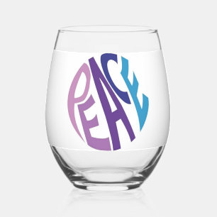 PEACE STEMLESS WINE GLASS