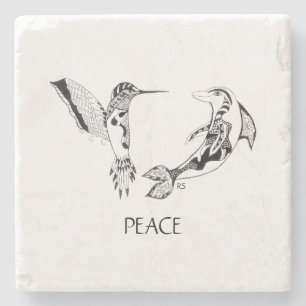 Peace Stone Coaster