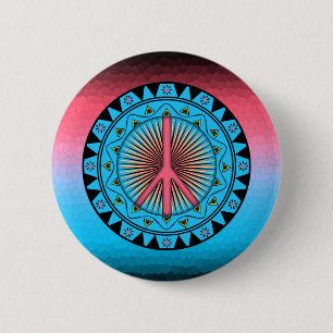 Peace ~ Sun 2 Inch Round Button