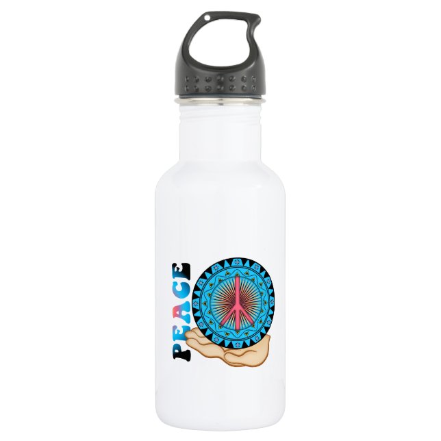 Peace ~ Sun 532 Ml Water Bottle (Front)