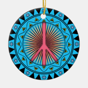 Peace ~ Sun Ceramic Ornament