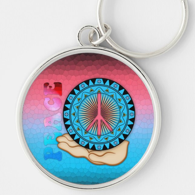 Peace ~ Sun Keychain (Front)