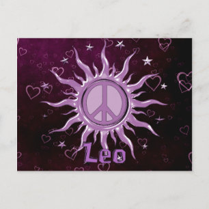 Peace Sun Leo Postcard