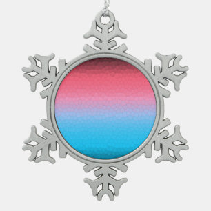 Peace ~ Sun Snowflake Pewter Christmas Ornament