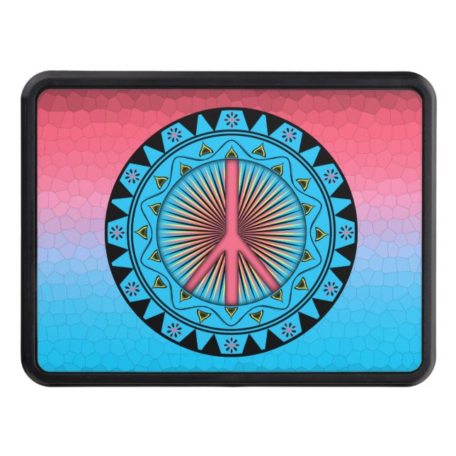 Peace ~ Sun Trailer Hitch Cover (Front)
