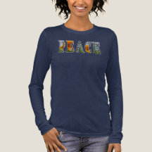 Peace Sunflowers Letters T-Shirt