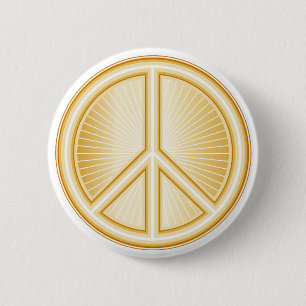 Peace Symbol 2 Inch Round Button