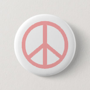 peace symbol 2 inch round button