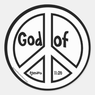 Peace Symbol Classic Round Sticker