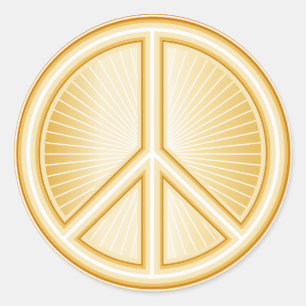Peace Symbol Classic Round Sticker