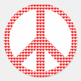 Peace Symbol Classic Round Sticker