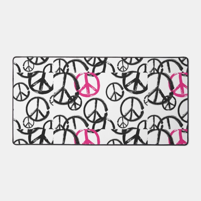 Peace symbol desk mat (Front)